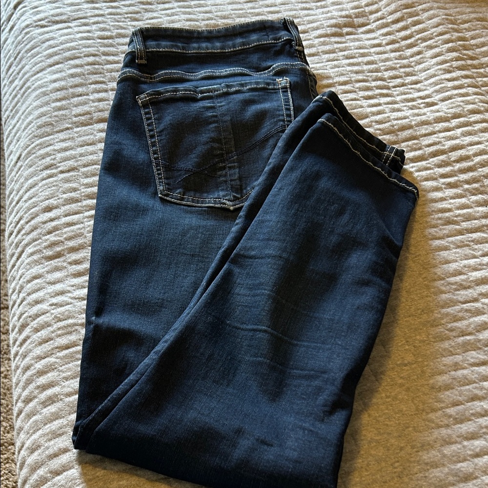 BKE Payton Mid-Rise Ankle Skinny Jeans - Dark Blue - Picture 3 of 4